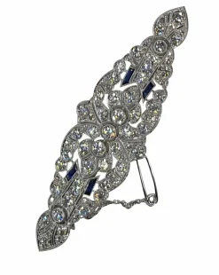 Broche diamant Art Déco