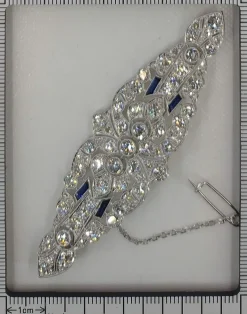 Broche diamant Art Déco