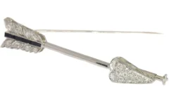 Broche diamant Art Déco
