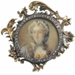 Broche, diamant, or