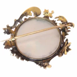 Broche, diamant, or