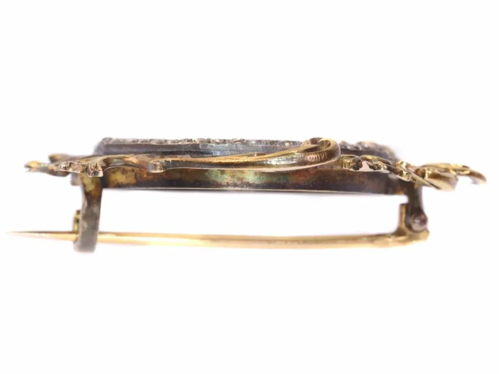 Broche, diamant, or