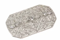 Broche diamant platine
