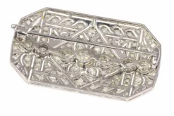 Broche diamant platine
