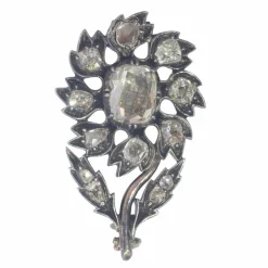 Broche diamants baroque