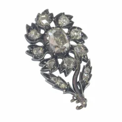 Broche diamants baroque