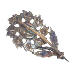 Broche diamants baroque