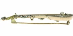 Broche diamants, émail