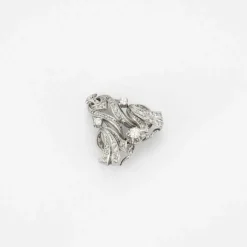 BROCHE Diamants, Or gris