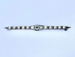 Broche Diamants Perles