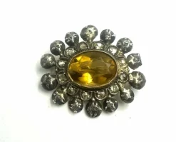Broche du XVIIIe siècle en forme de soleil rayonnant