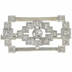 Broche en diamant Art déco