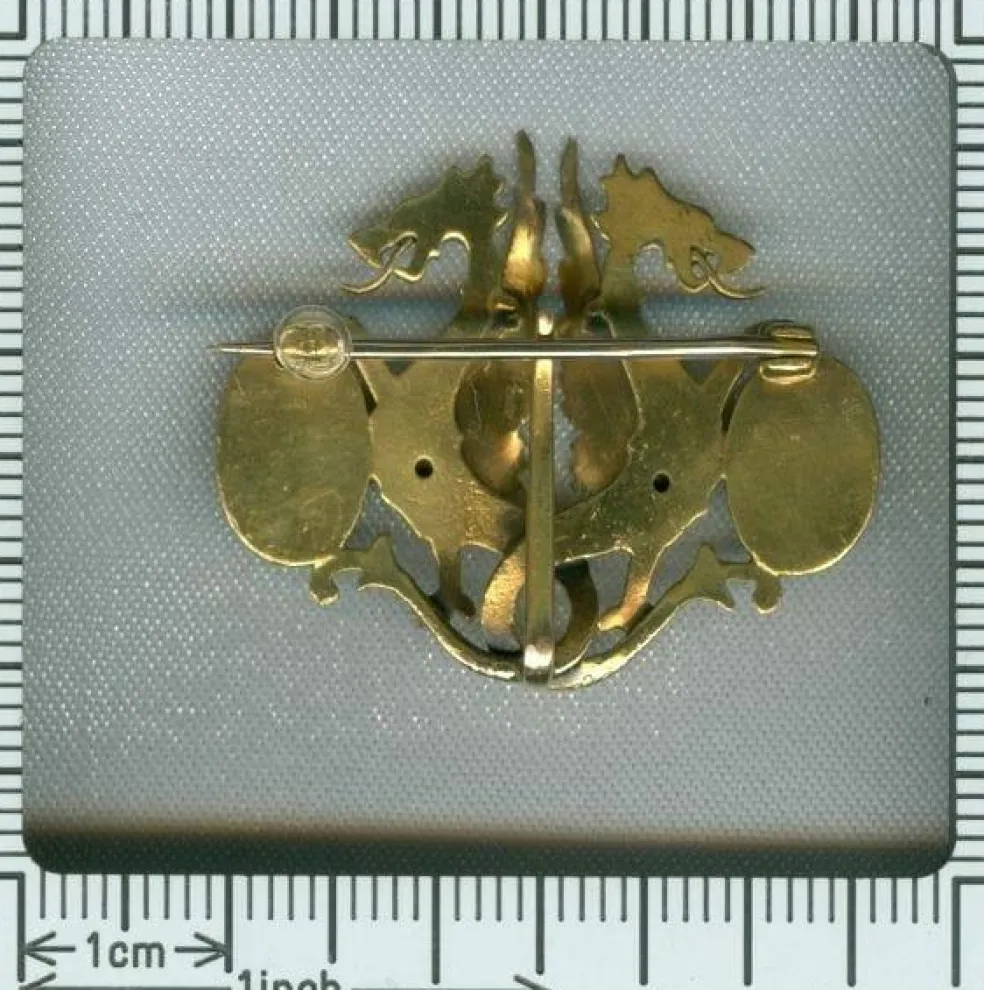 Broche en or