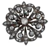 Broche en or, argent