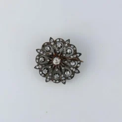 Broche en or, argent
