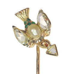 Broche en or avec diamants