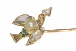Broche en or avec diamants
