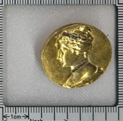 Broche en or avec diamant
