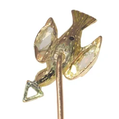 Broche en or avec diamants