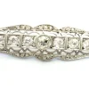 Broche en or blanc et diamants