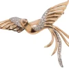 broche en or et diamants