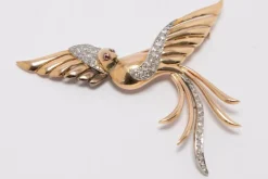 broche en or et diamants