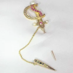 Broche en or et diamants