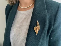 Broche en or et diamants