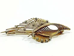Broche en or et diamants