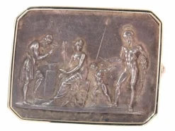 Broche en or et plaqué or