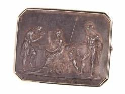 Broche en or et plaqué or