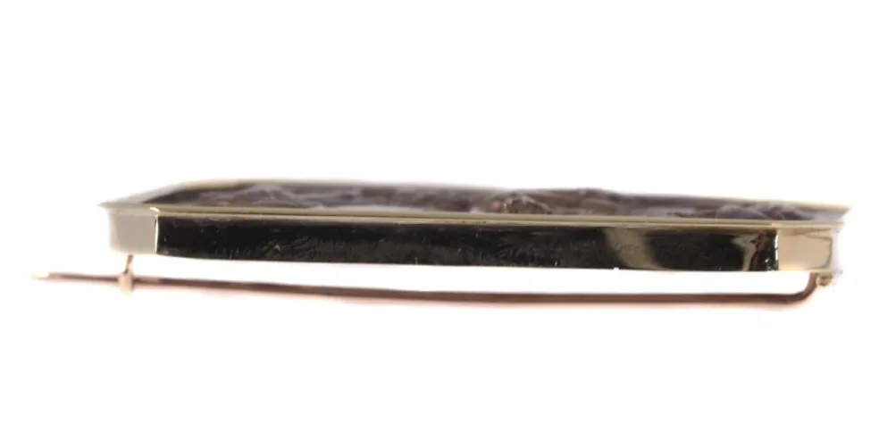 Broche en or et plaqué or