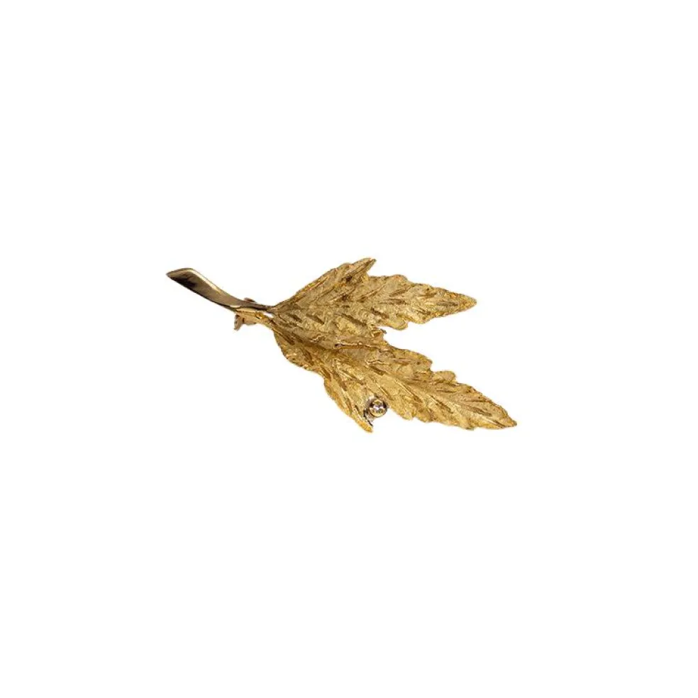 Broche en or jaune