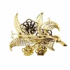 Broche en or jaune avec diamants