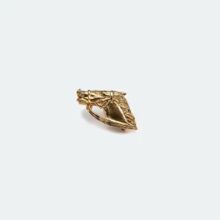 Broche en or jaune avec tête de cheval