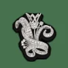 Broche en Or 18k et platine avec 2,50 Cts de diamants taille ancienne vers 1950.