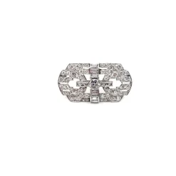 Broche en platine et diamants