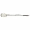 Broche Epingle Or blanc Perle