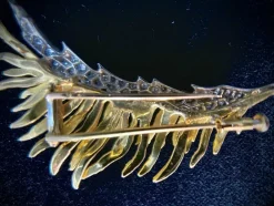 Broche et pendentif ornée de 2 carats de brillants