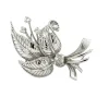 Broche Feuillage Or Blanc - Diamants