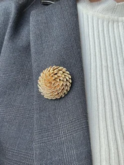 Broche Feuillage Or jaune