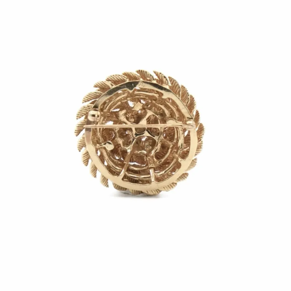 Broche Feuillage Or jaune