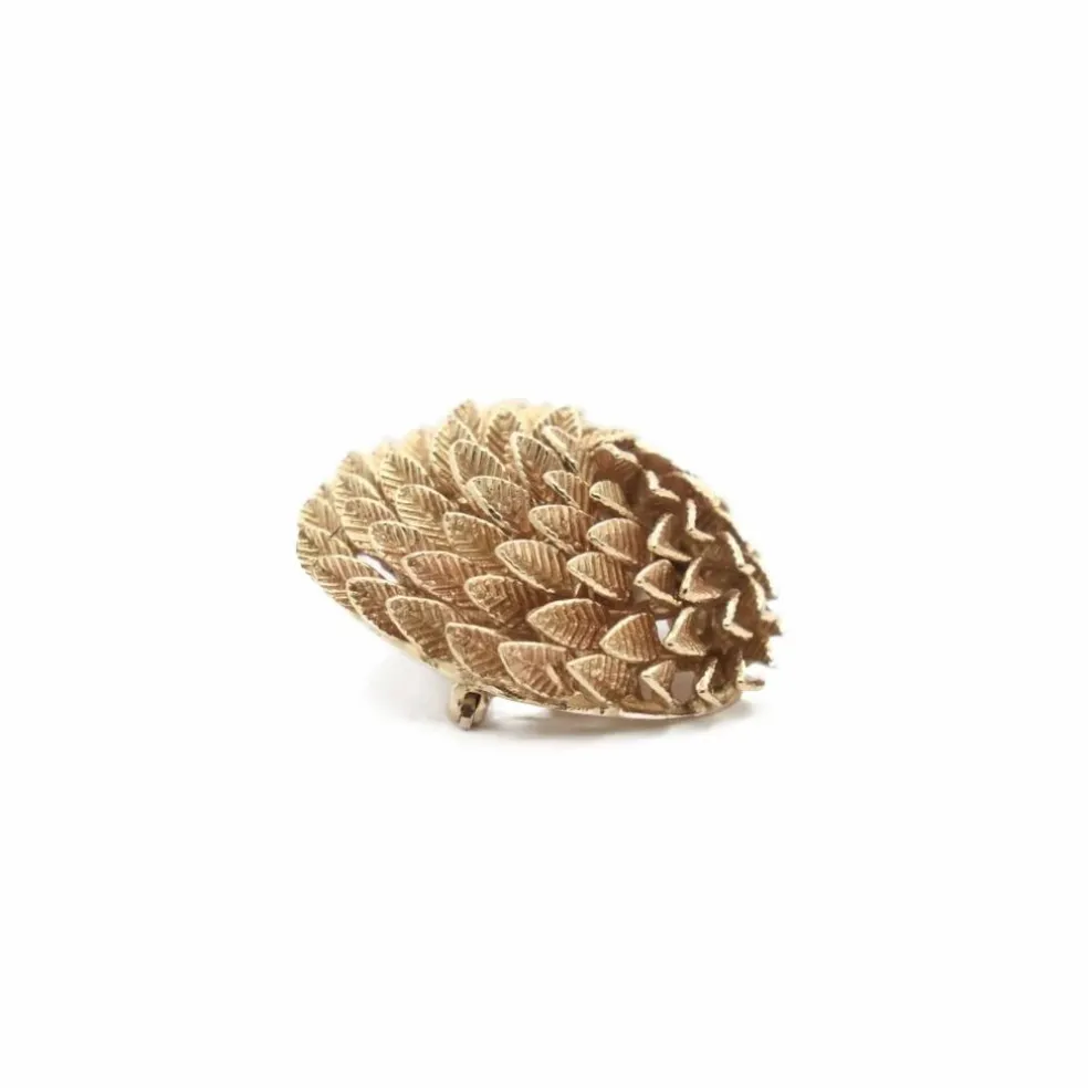 Broche Feuillage Or jaune