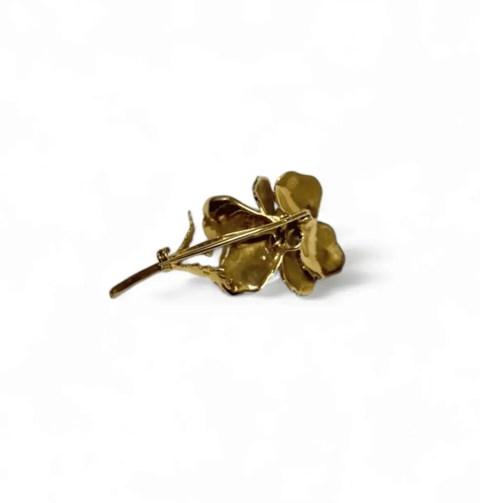 Broche « fleur bleue » Éd. Richards