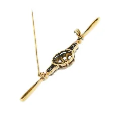 Broche Fleur diamants