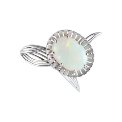 Broche Fleur Opale