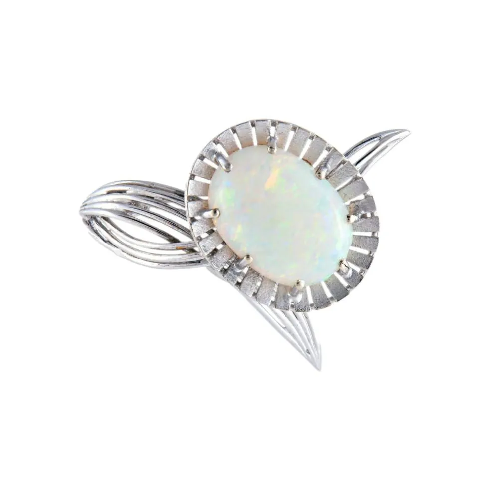 Broche Fleur Opale