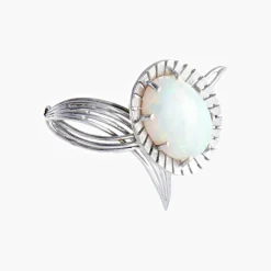 Broche Fleur Opale