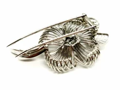 Broche Fleur Or blanc Diamant