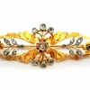 Broche Fleur Or jaune, Or blanc Diamant